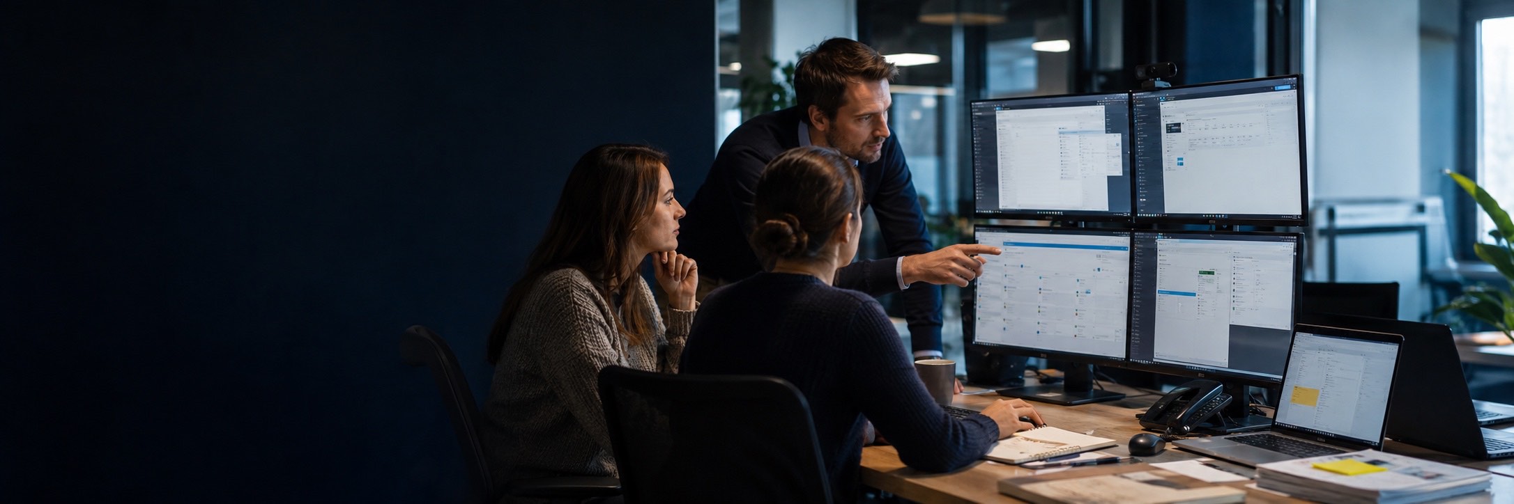 Équipe accompagnée pour mieux connecter et exploiter ses outils numériques
